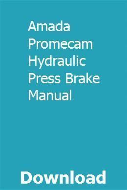 amada press brake manual pdf